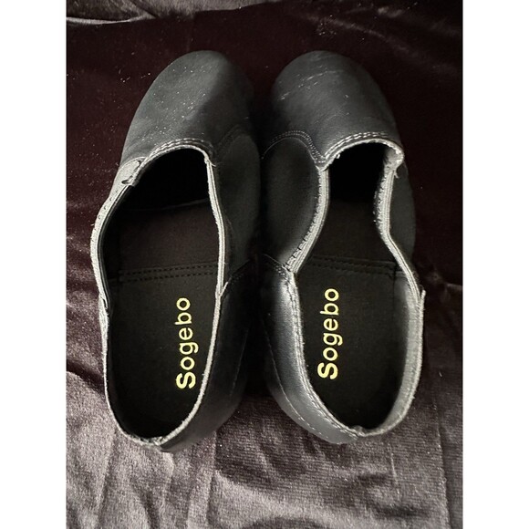 Sogebo, Split Sole Boys Jazz Shoe In Black Size 4.5 Big Kid - Picture 4 of 6